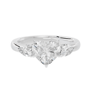 Heart Agenda 2.696 Lab Grown Diamond Ring