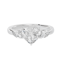 Heart Agenda 2.696 Lab Grown Diamond Ring