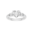 Heart Agenda 2.696 Lab Grown Diamond Ring