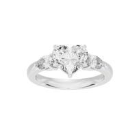 Heart Agenda 2.696 Lab Grown Diamond Ring