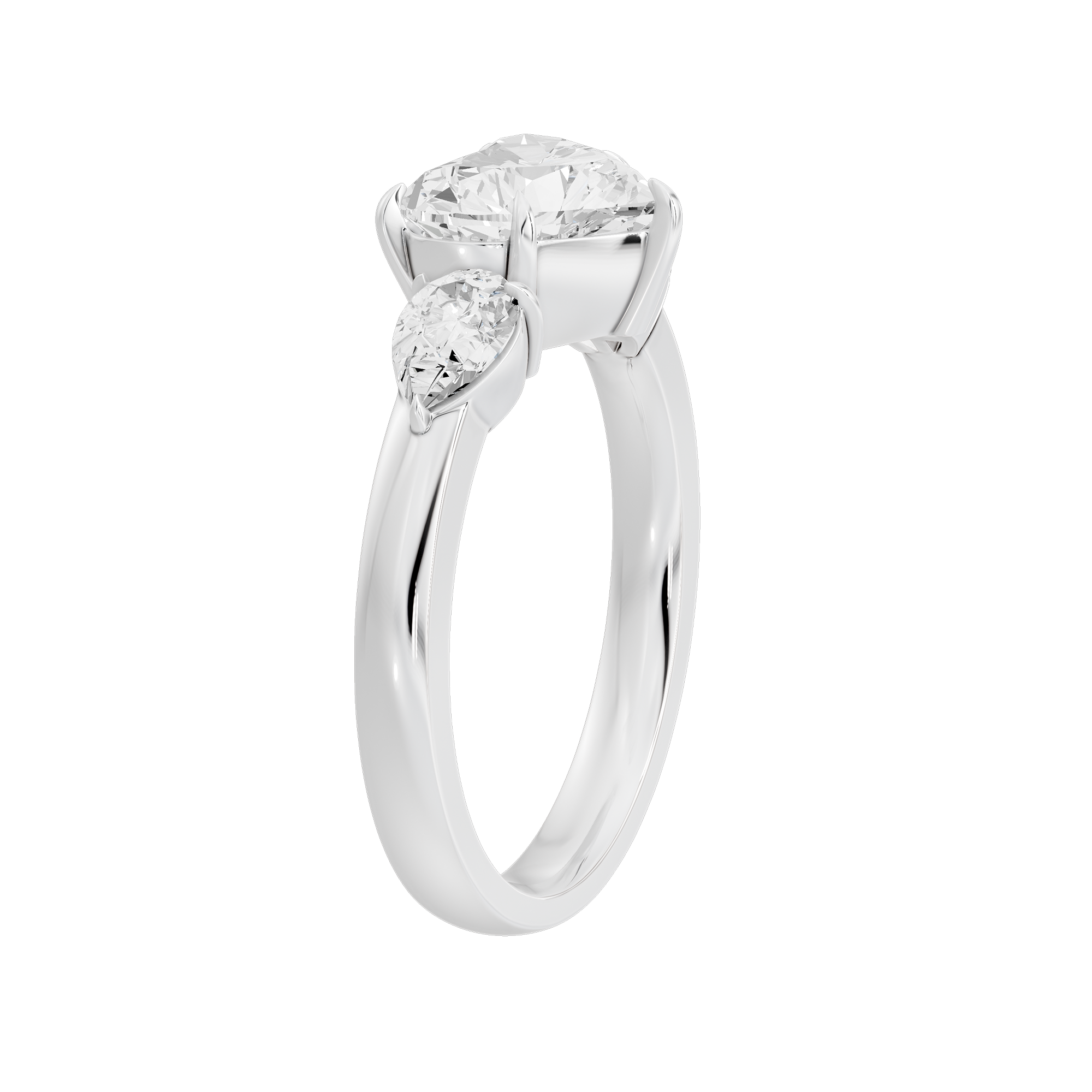 Heart Agenda 2.696 Lab Grown Diamond Ring