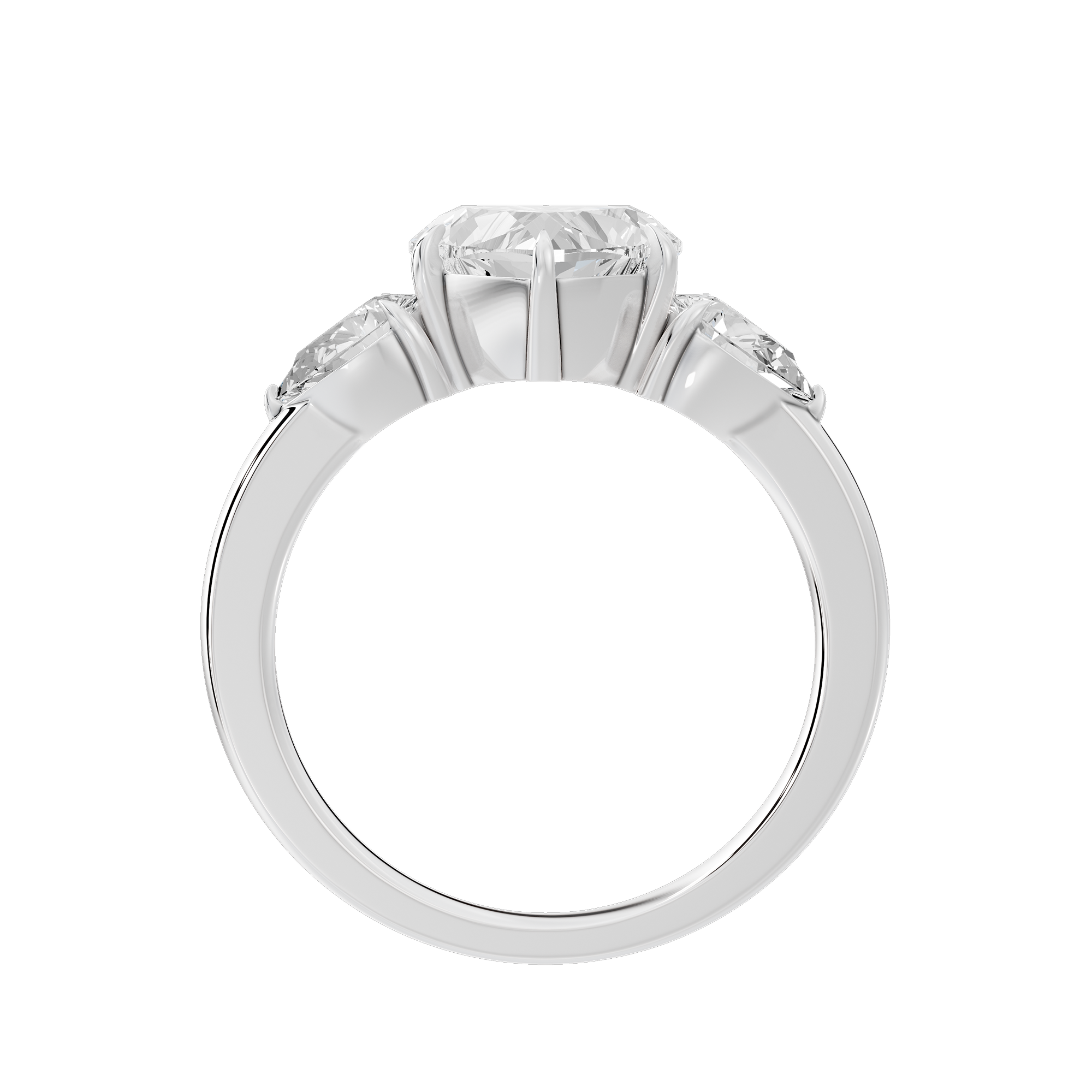 Heart Agenda 2.696 Lab Grown Diamond Ring