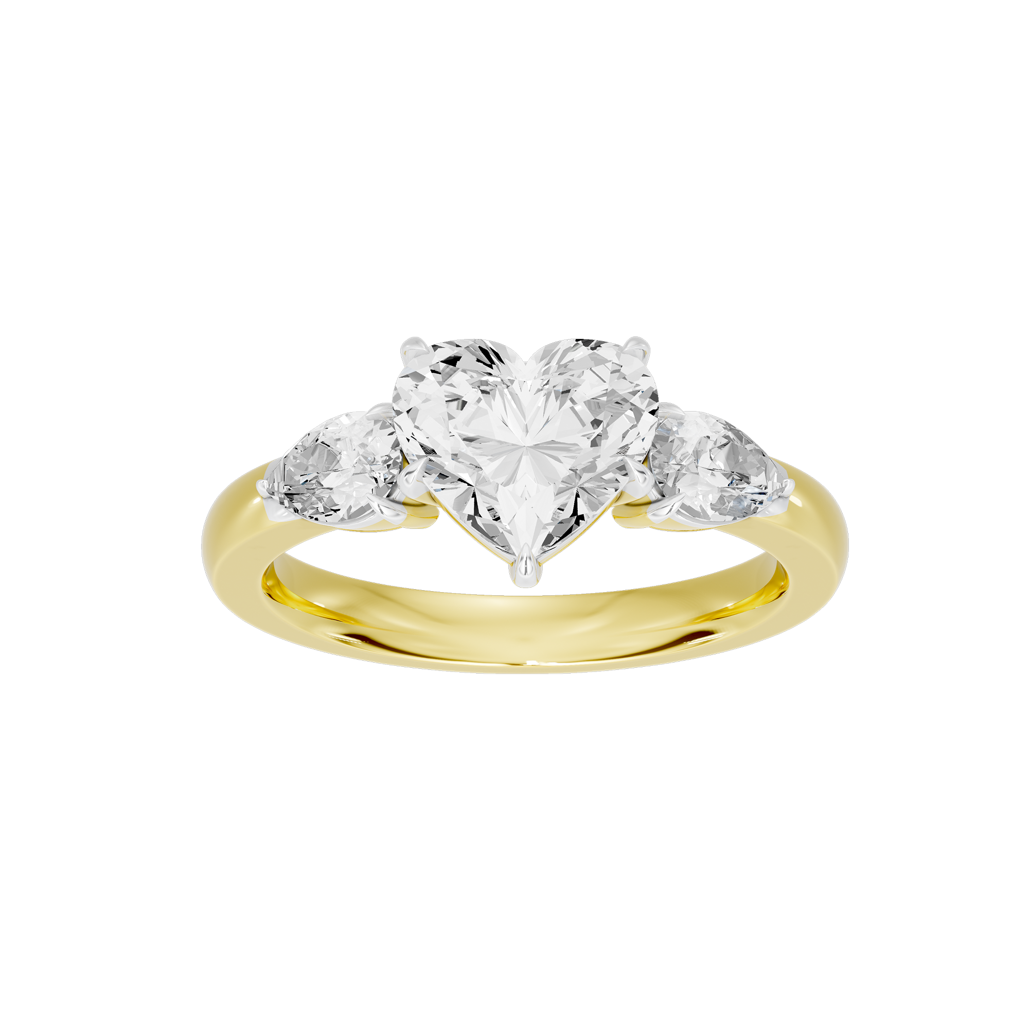 Heart Agenda 2.696 Lab Grown Diamond Ring