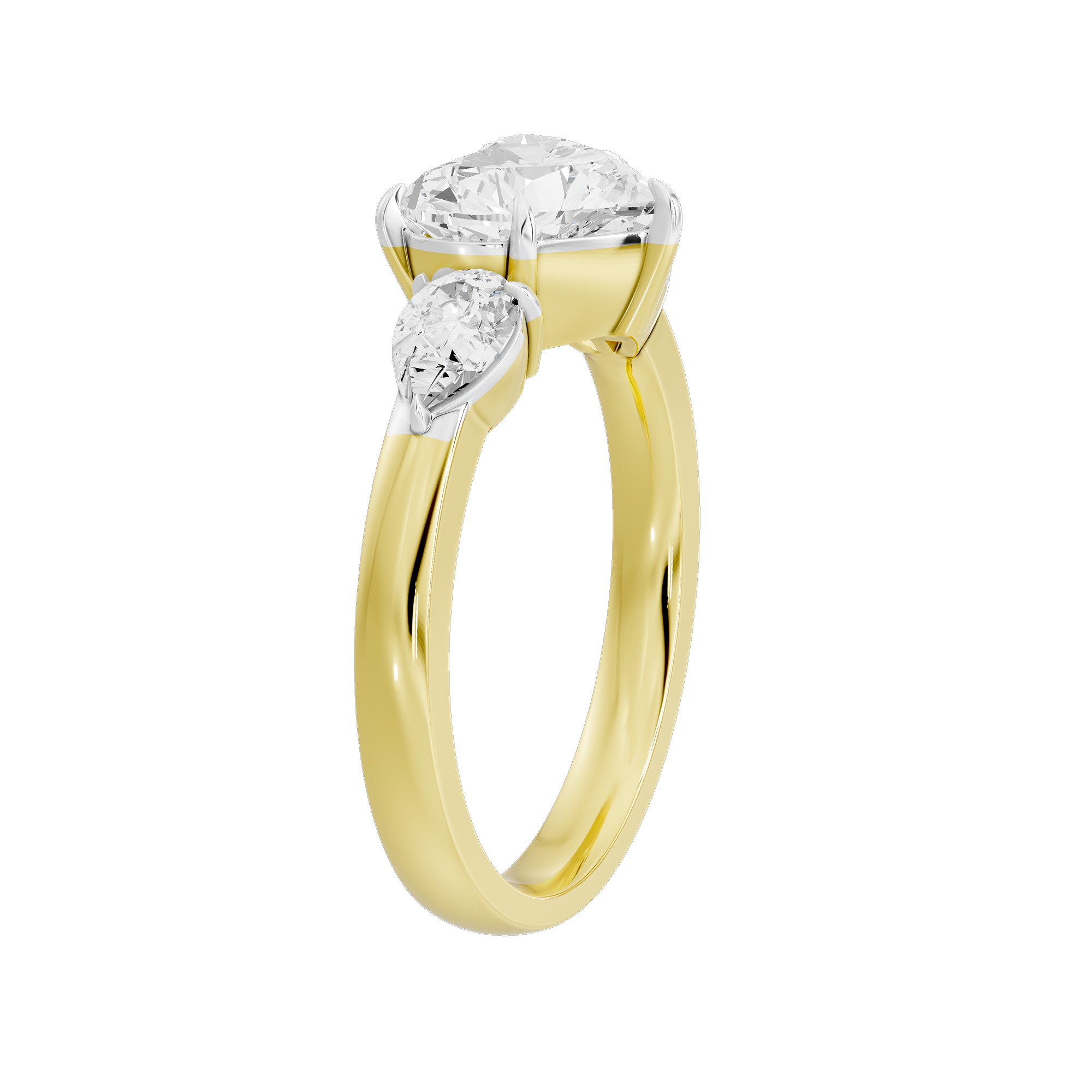 Heart Agenda 2.696 Lab Grown Diamond Ring