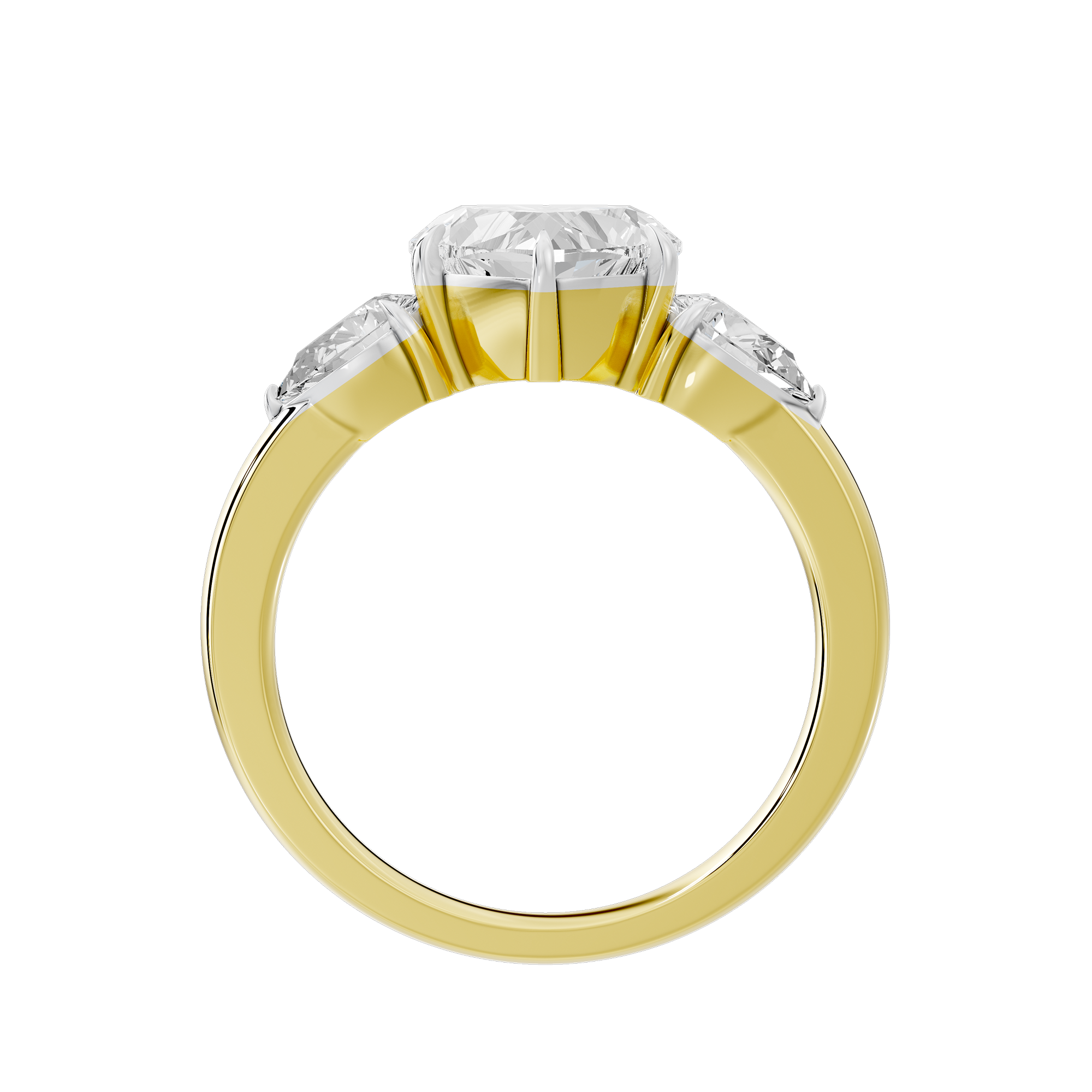 Heart Agenda 2.696 Lab Grown Diamond Ring