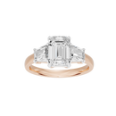 Glimmertok Trio 2.89 Lab Grown Diamond Ring