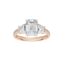 Glimmertok Trio 2.89 Lab Grown Diamond Ring