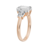 Glimmertok Trio 2.89 Lab Grown Diamond Ring