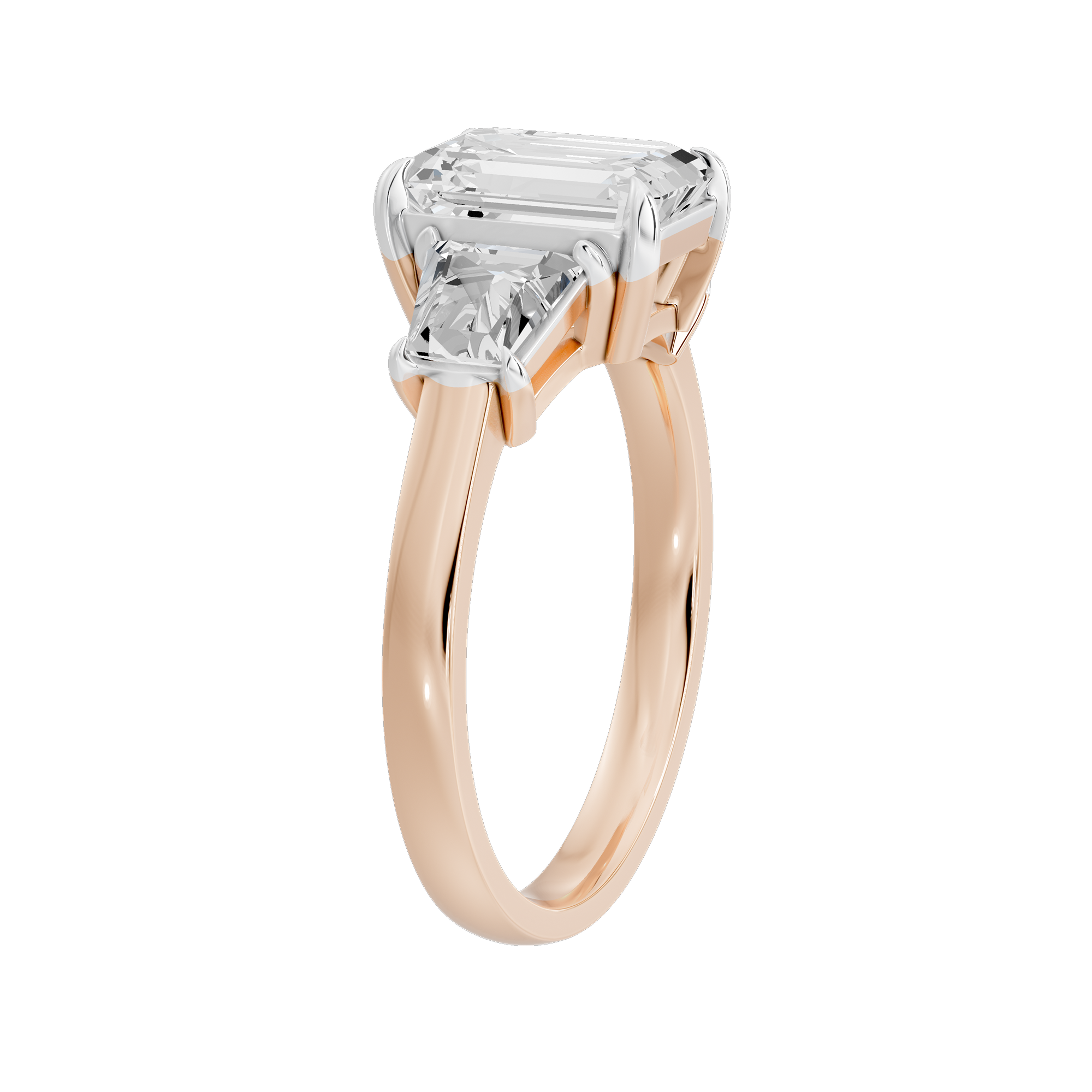 Glimmertok Trio 2.89 Lab Grown Diamond Ring