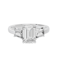 Glimmertok Trio 2.89 Lab Grown Diamond Ring