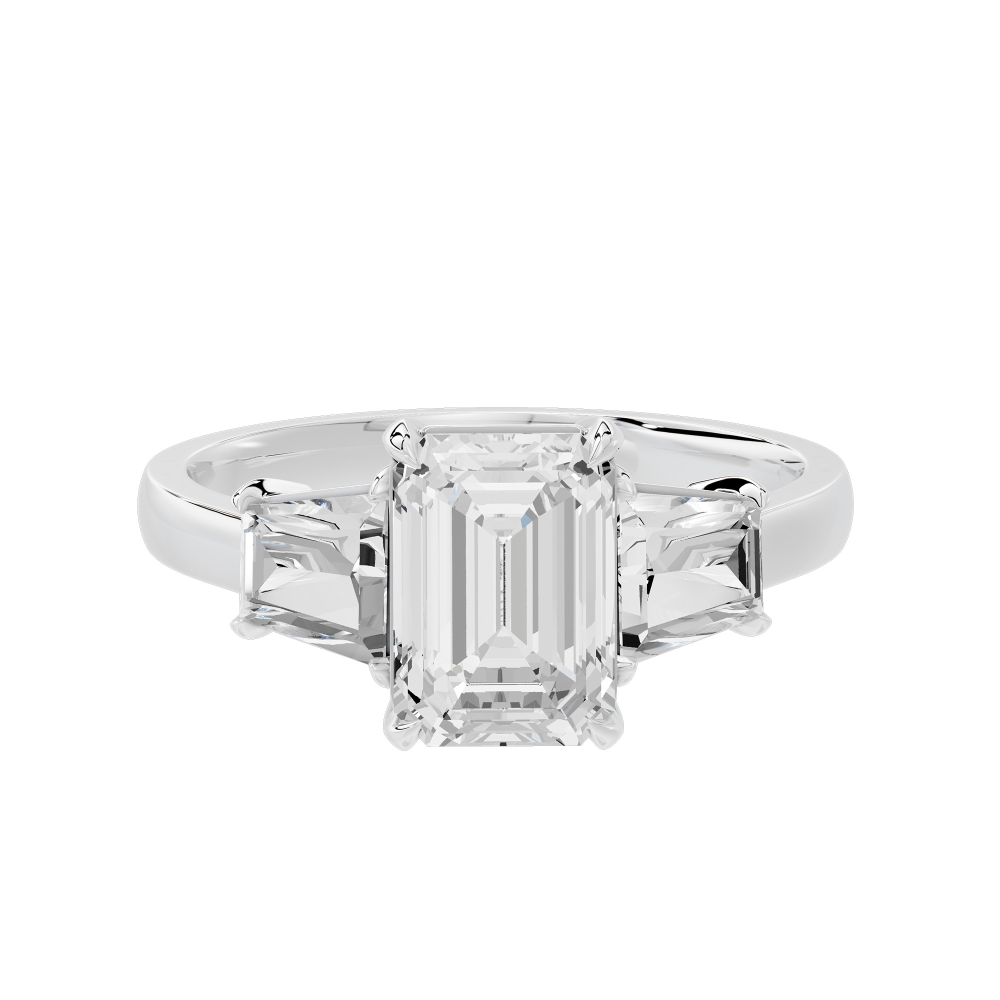 Glimmertok Trio 2.89 Lab Grown Diamond Ring