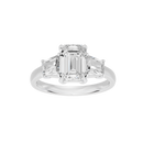 Glimmertok Trio 2.89 Lab Grown Diamond Ring