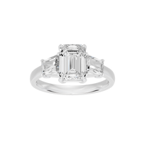 Glimmertok Trio 2.89 Lab Grown Diamond Ring