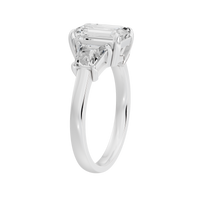 Glimmertok Trio 2.89 Lab Grown Diamond Ring