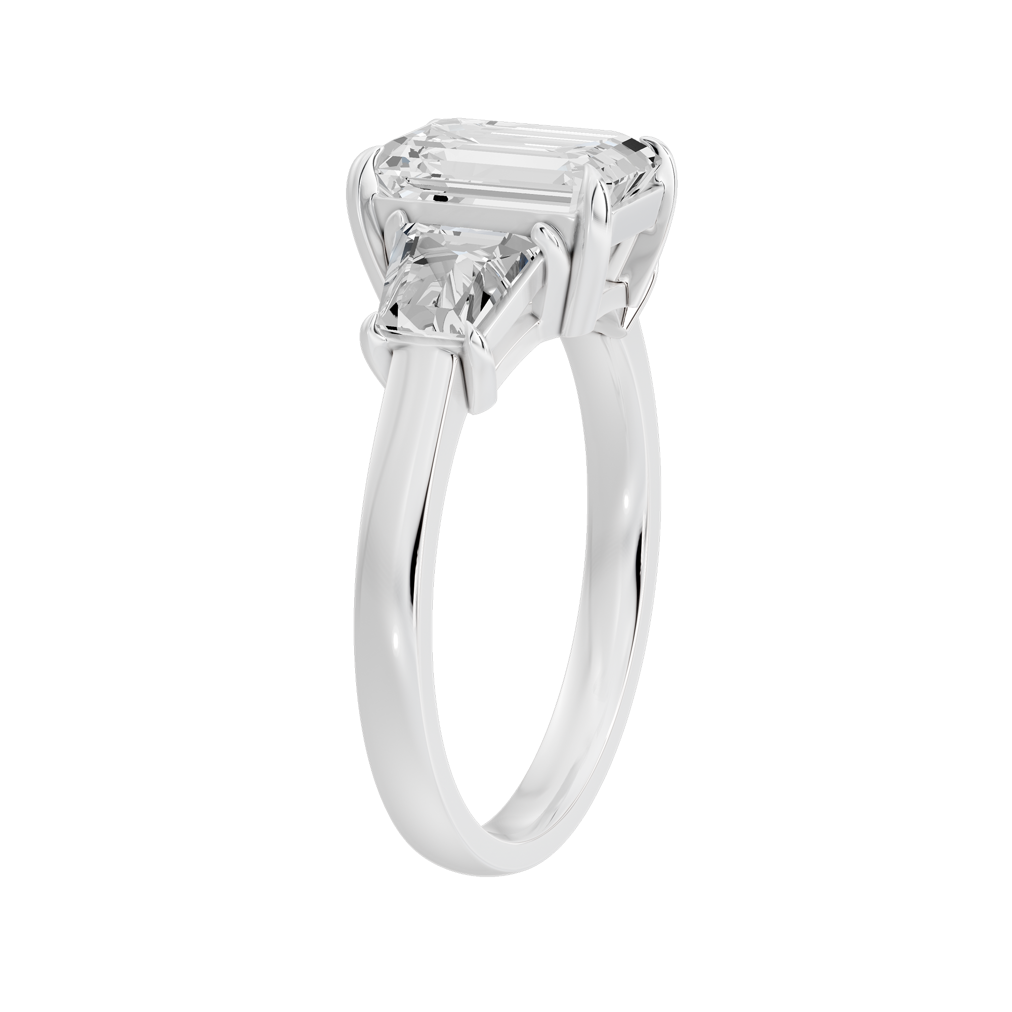 Glimmertok Trio 2.89 Lab Grown Diamond Ring