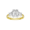 Glimmertok Trio 2.89 Lab Grown Diamond Ring