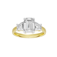 Glimmertok Trio 2.89 Lab Grown Diamond Ring
