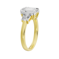 Glimmertok Trio 2.89 Lab Grown Diamond Ring