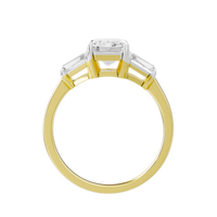 Glimmertok Trio 2.89 Lab Grown Diamond Ring