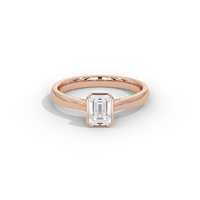 Solasta Emerald Singula Bezel 2.06 Lab Grown Diamond Ring