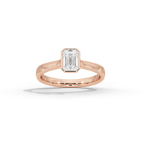 Solasta Emerald Singula Bezel 2.06 Lab Grown Diamond Ring