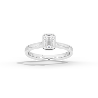 Solasta Emerald Singula Bezel 2.06 Lab Grown Diamond Ring