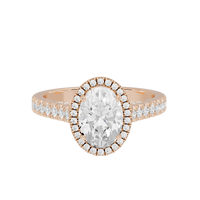 Oval Crownlight 2.218 Lab Grown Diamond Ring