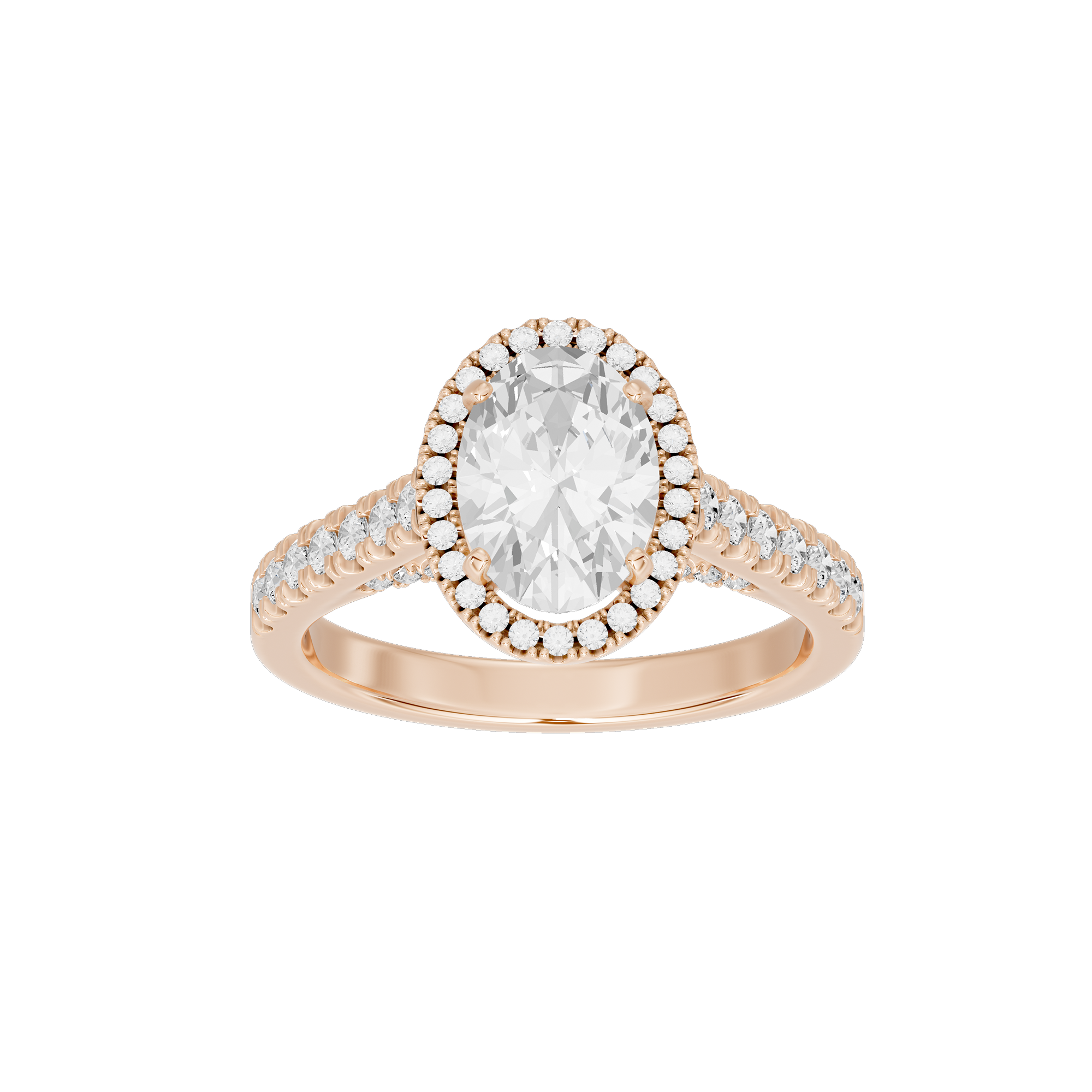 Oval Crownlight 2.218 Lab Grown Diamond Ring