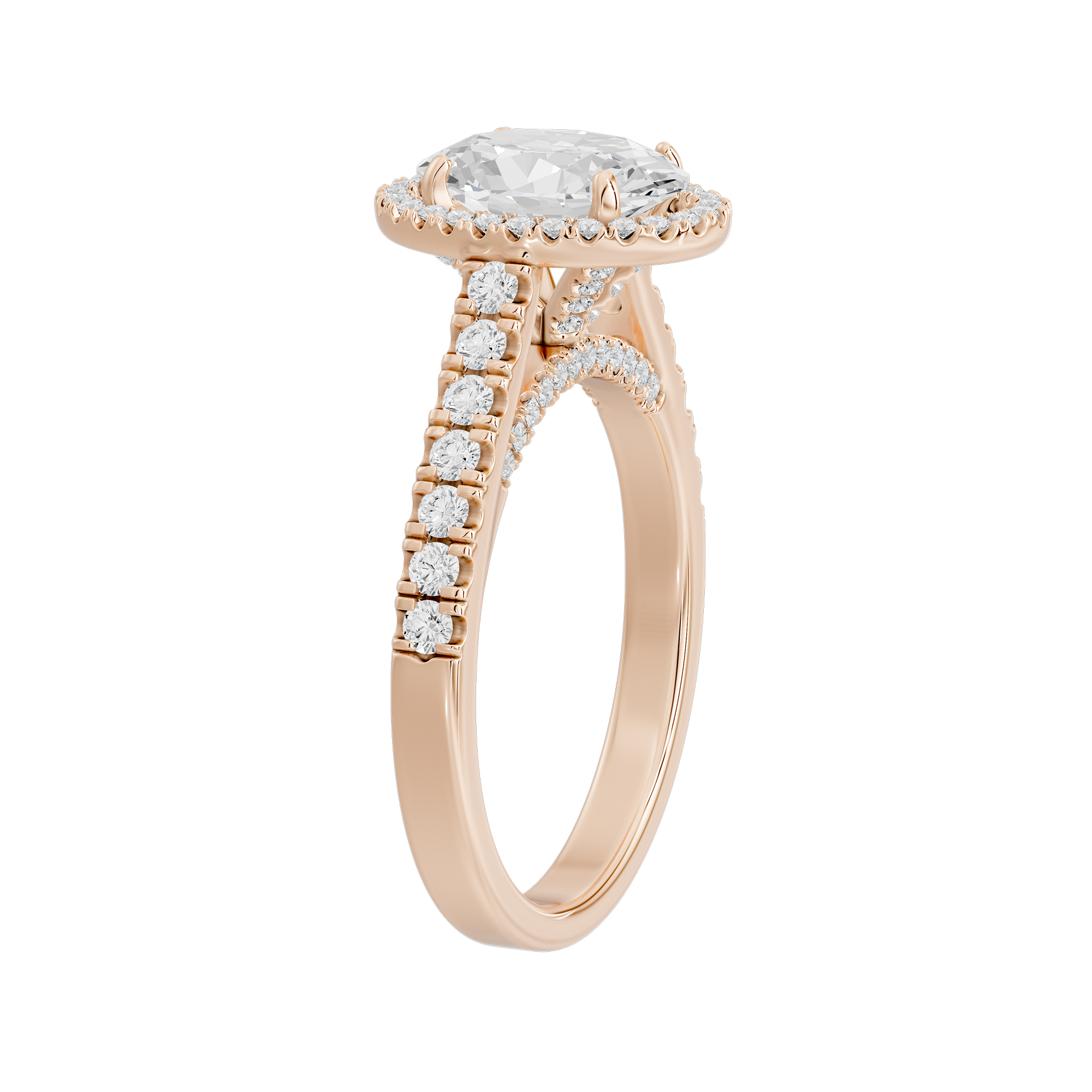 Oval Crownlight 2.218 Lab Grown Diamond Ring