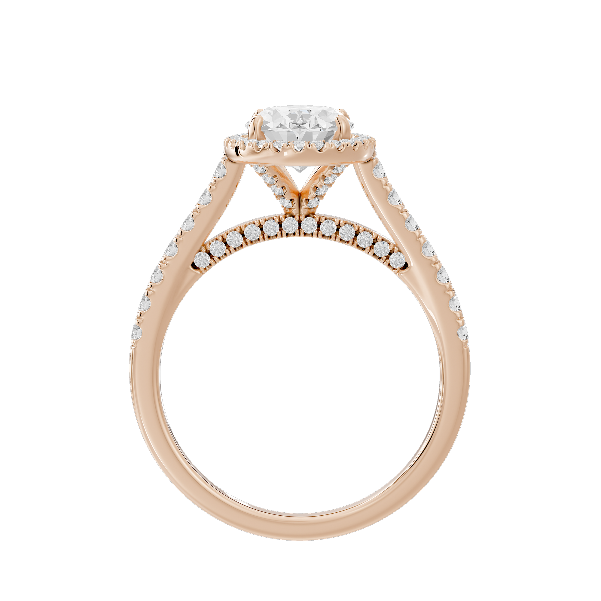 Oval Crownlight 2.218 Lab Grown Diamond Ring