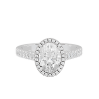Oval Crownlight 2.218 Lab Grown Diamond Ring