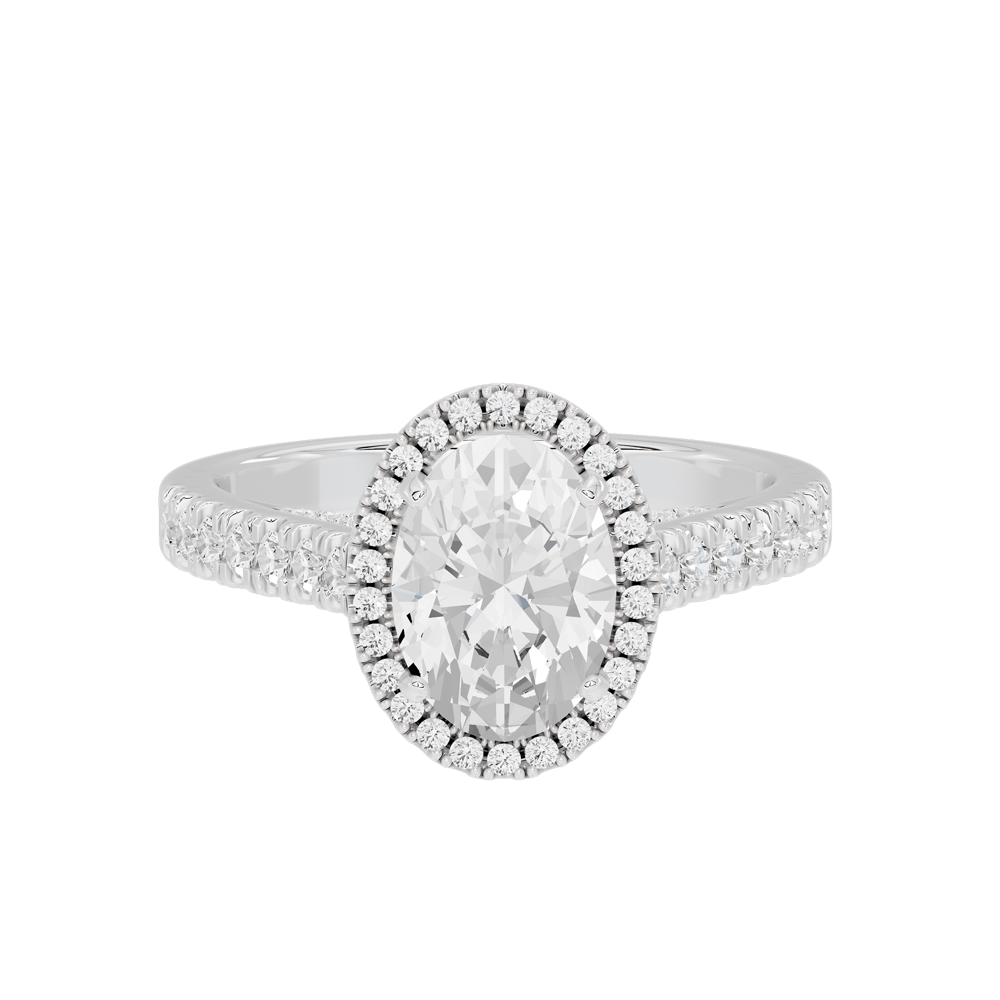 Oval Crownlight 2.218 Lab Grown Diamond Ring