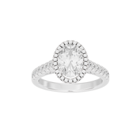 Oval Crownlight 2.218 Lab Grown Diamond Ring
