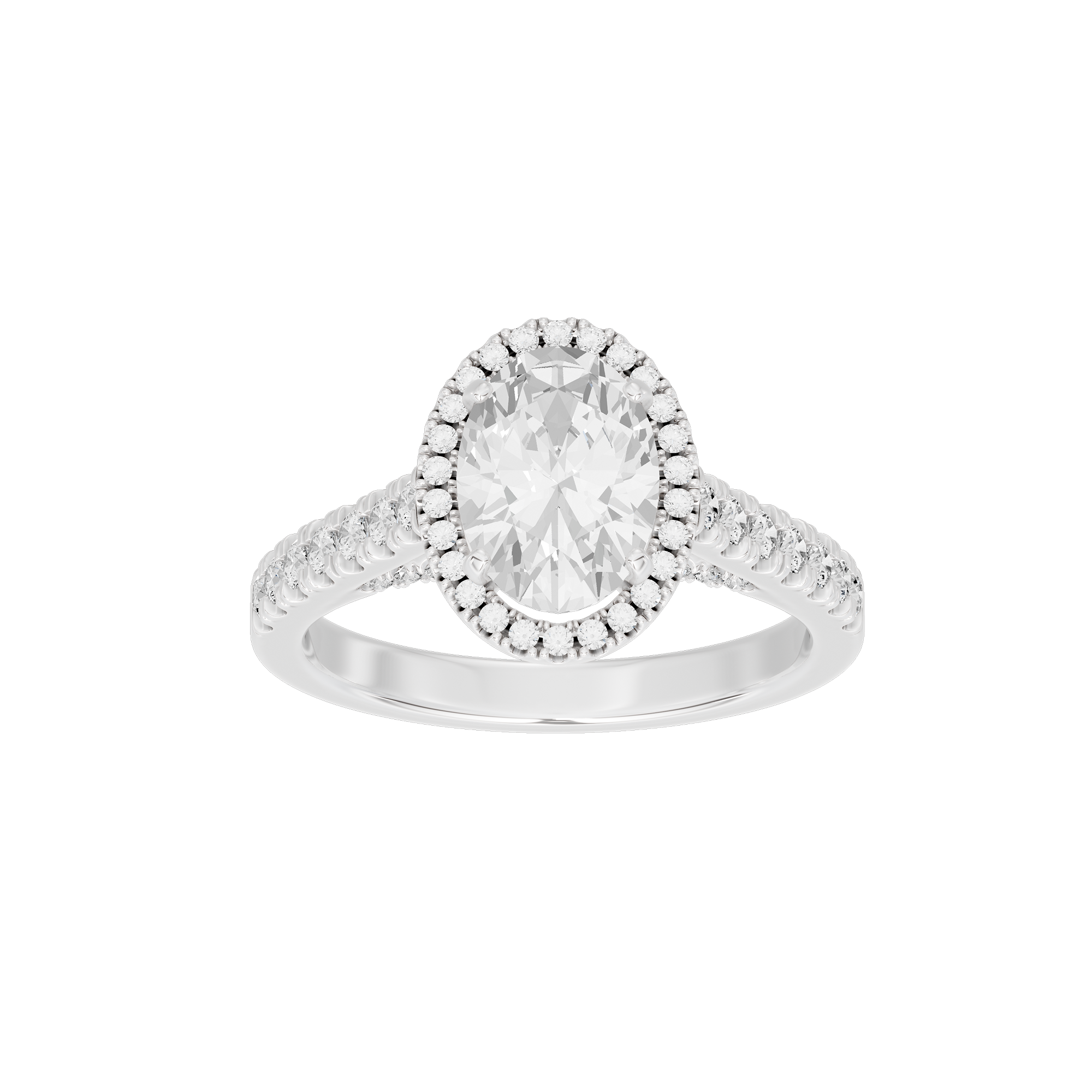 Oval Crownlight 2.218 Lab Grown Diamond Ring