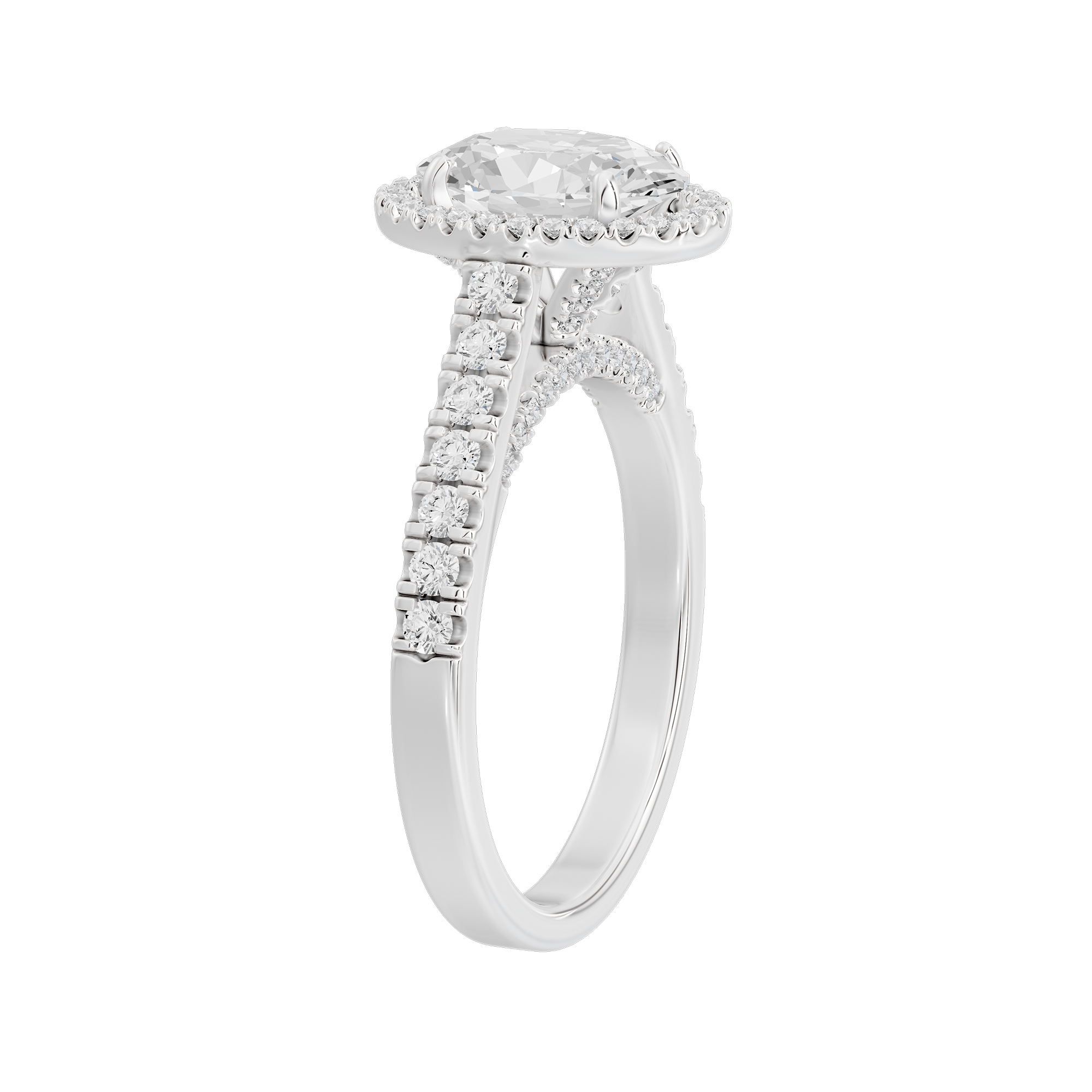 Oval Crownlight 2.218 Lab Grown Diamond Ring