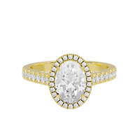 Oval Crownlight 2.218 Lab Grown Diamond Ring