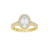 Oval Crownlight 2.218 Lab Grown Diamond Ring