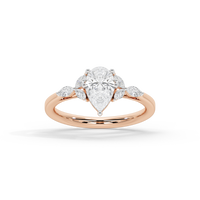 Ice Tear 1.361 Carat Lab Grown Diamond Ring