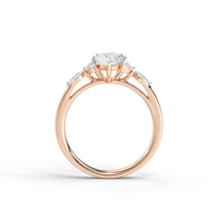 Ice Tear 1.361 Carat Lab Grown Diamond Ring