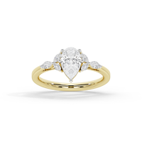 Ice Tear 1.361 Carat Lab Grown Diamond Ring