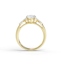 Ice Tear 1.361 Carat Lab Grown Diamond Ring