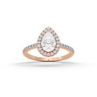 GleamPear crownlight  1.397 Carat Lab Grown Diamond Ring