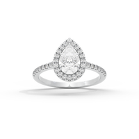 GleamPear crownlight  1.397 Carat Lab Grown Diamond Ring