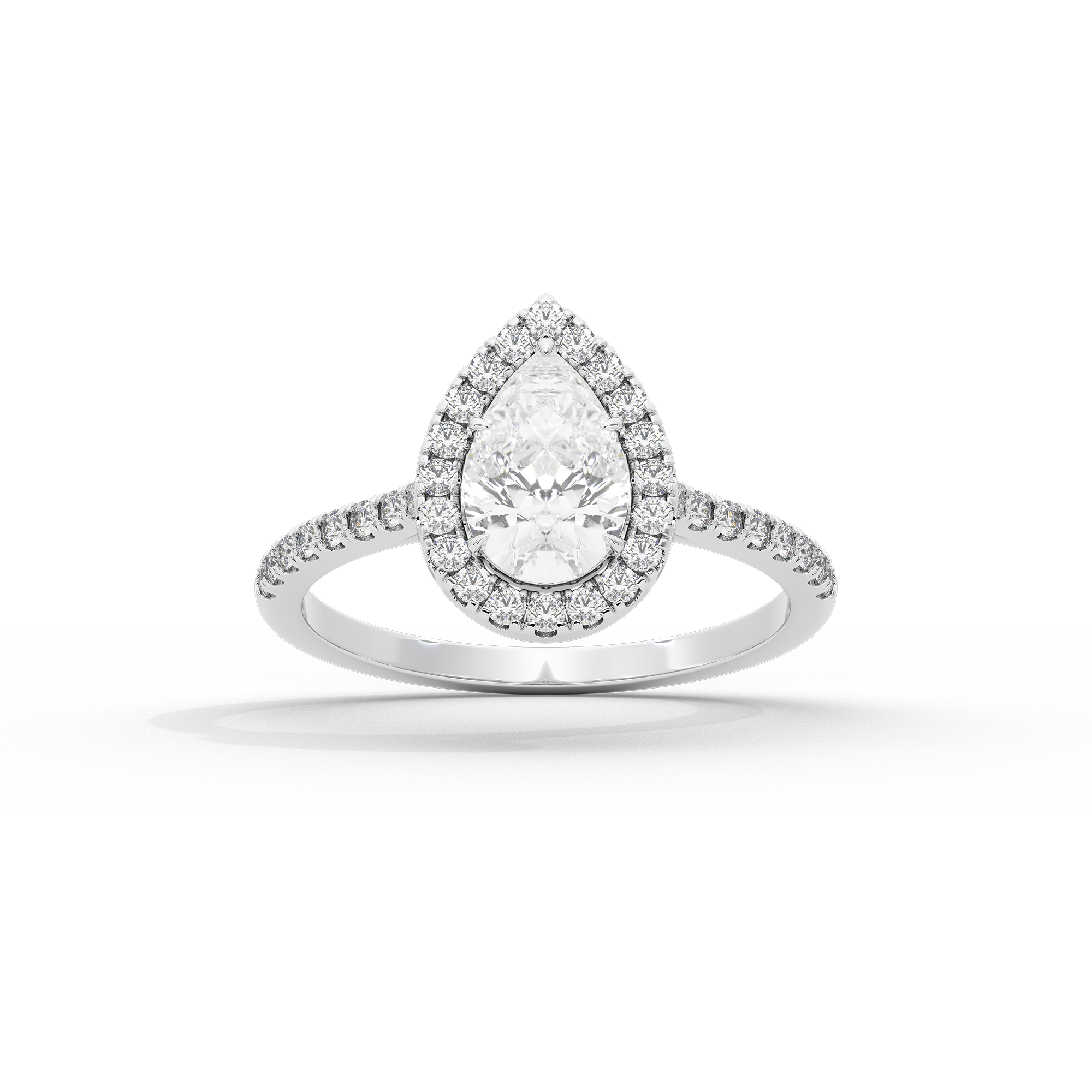 GleamPear crownlight  1.397 Carat Lab Grown Diamond Ring