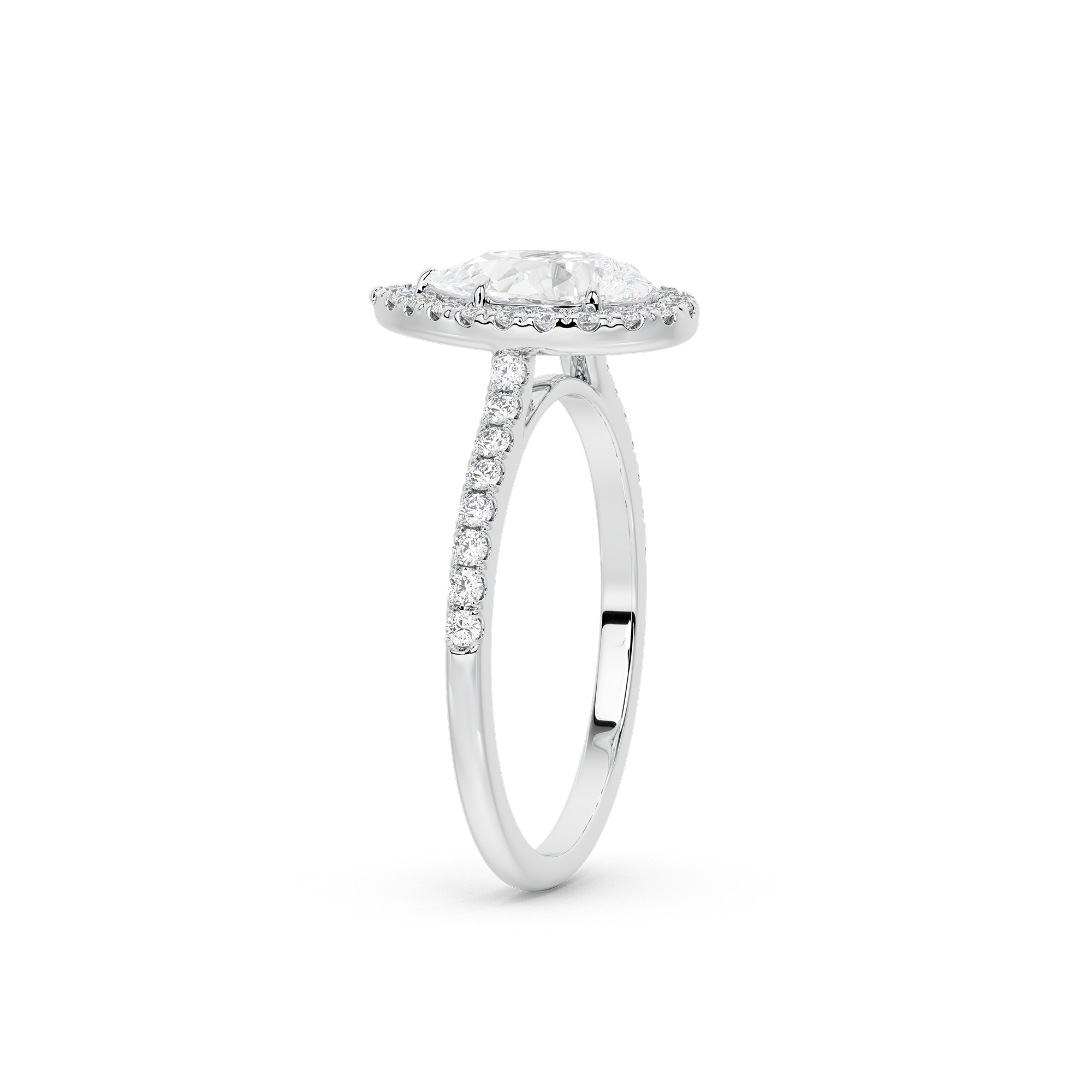 GleamPear crownlight  1.397 Carat Lab Grown Diamond Ring