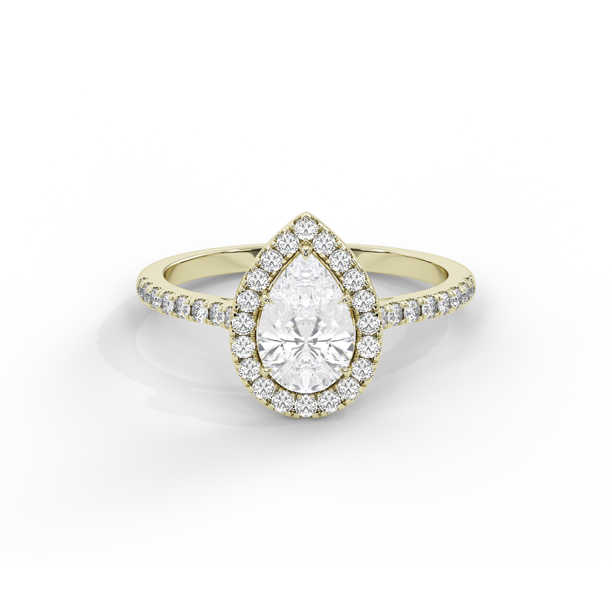 GleamPear crownlight  1.397 Carat Lab Grown Diamond Ring