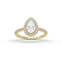 GleamPear crownlight  1.397 Carat Lab Grown Diamond Ring