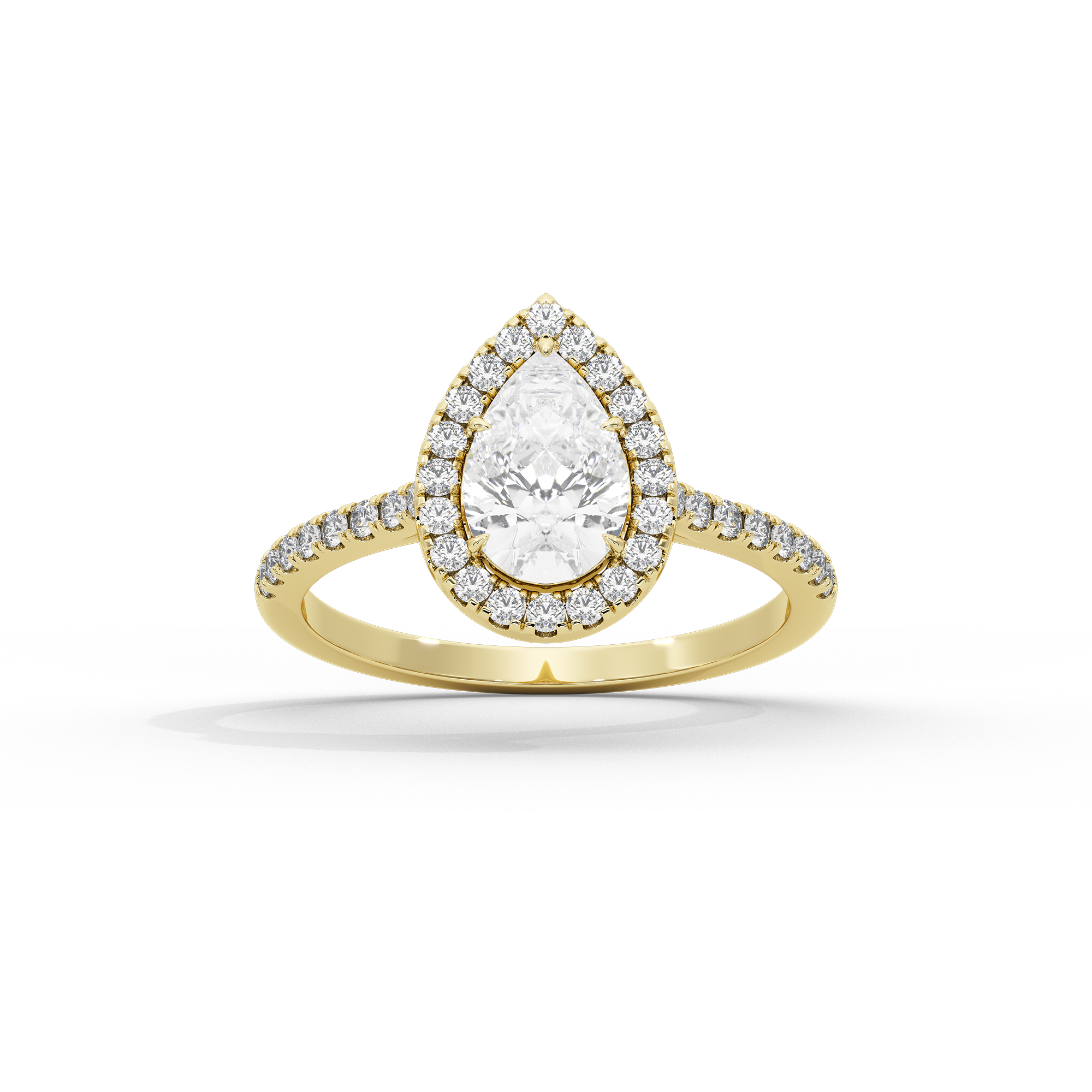 GleamPear crownlight  1.397 Carat Lab Grown Diamond Ring