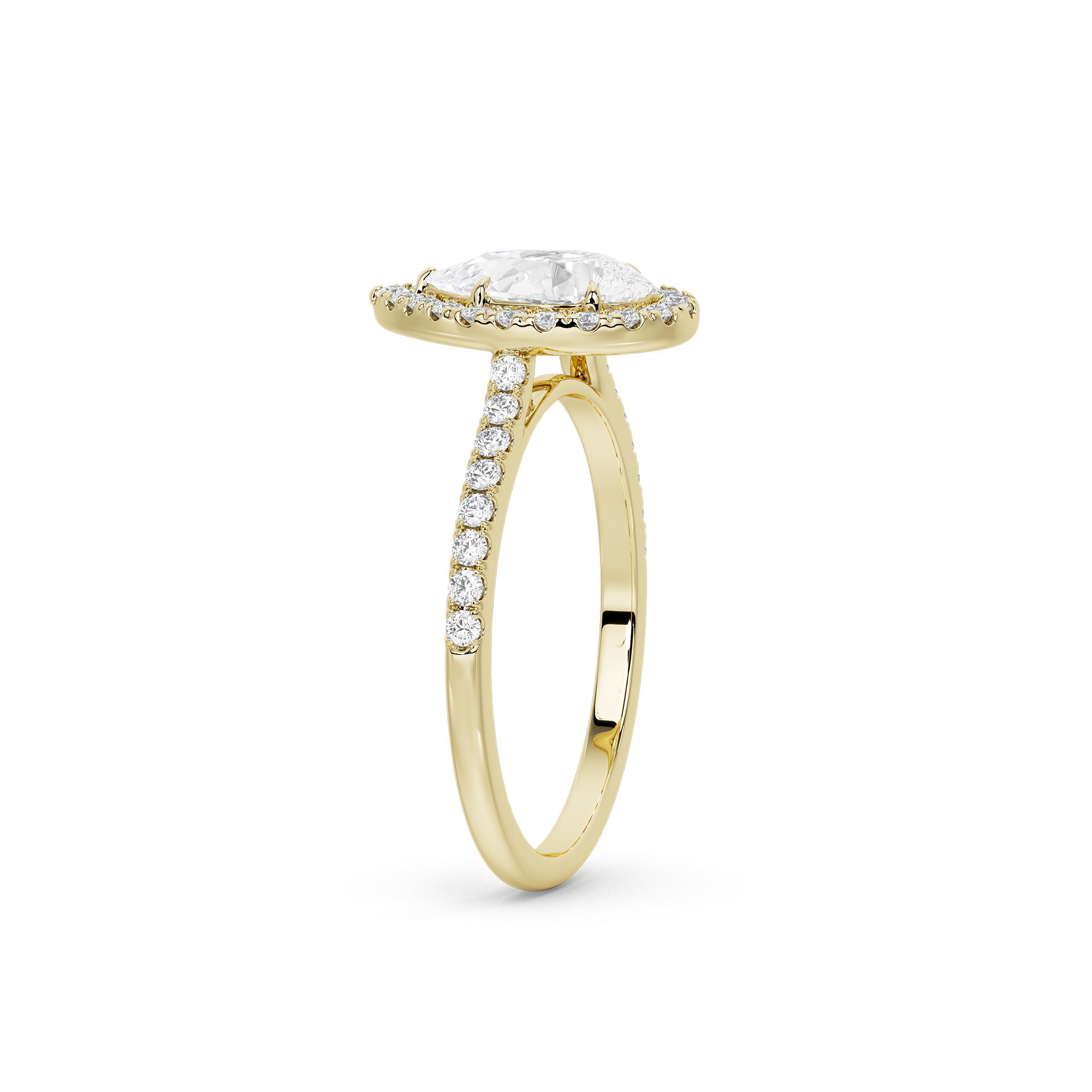 GleamPear crownlight  1.397 Carat Lab Grown Diamond Ring