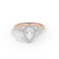 Pear Crownlight 1.748 Carat Lab Grown Diamond Ring